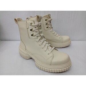 Sorel Women's Ona Ave Boot Lace Waterproof NL5141-293 Honey White Sea Salt Sz 10
